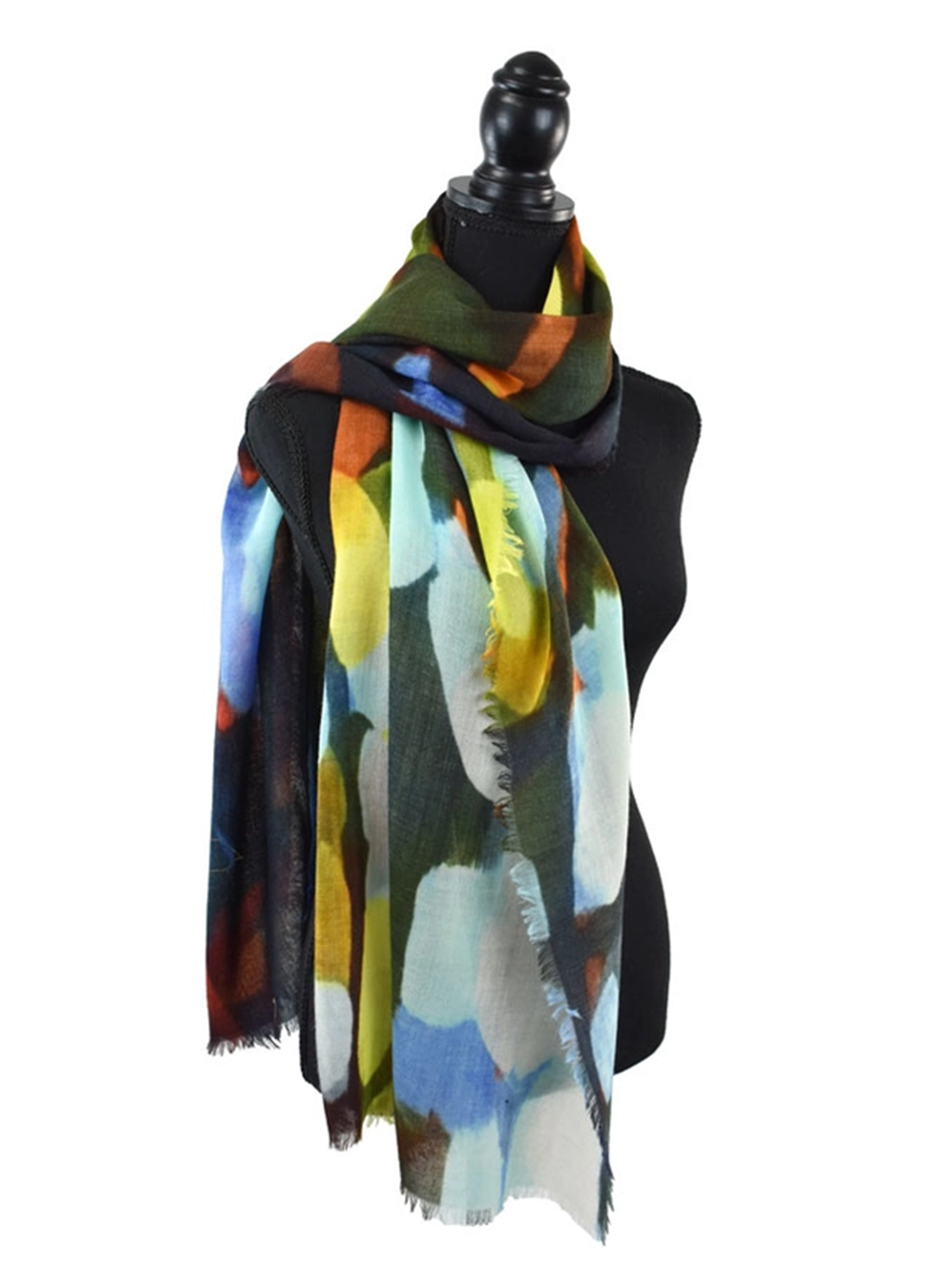 Dupatta Designs Sunniva Floral Brushstrike Scarf