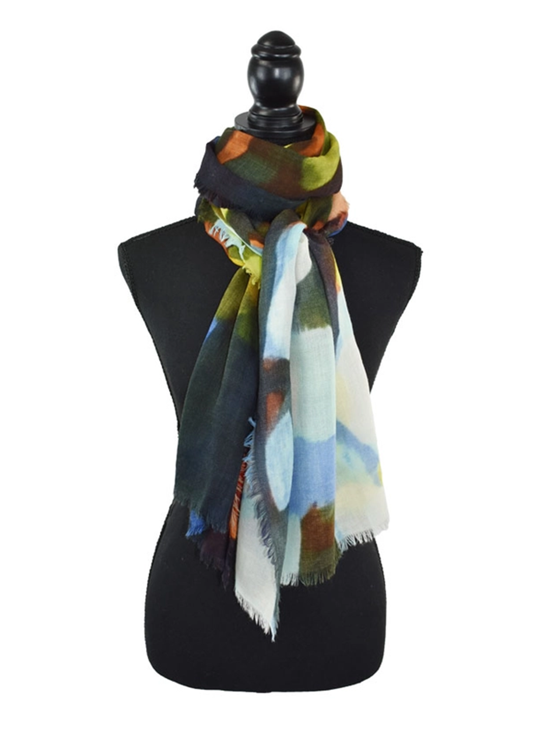 Dupatta Designs Sunniva Floral Brushstrike Scarf