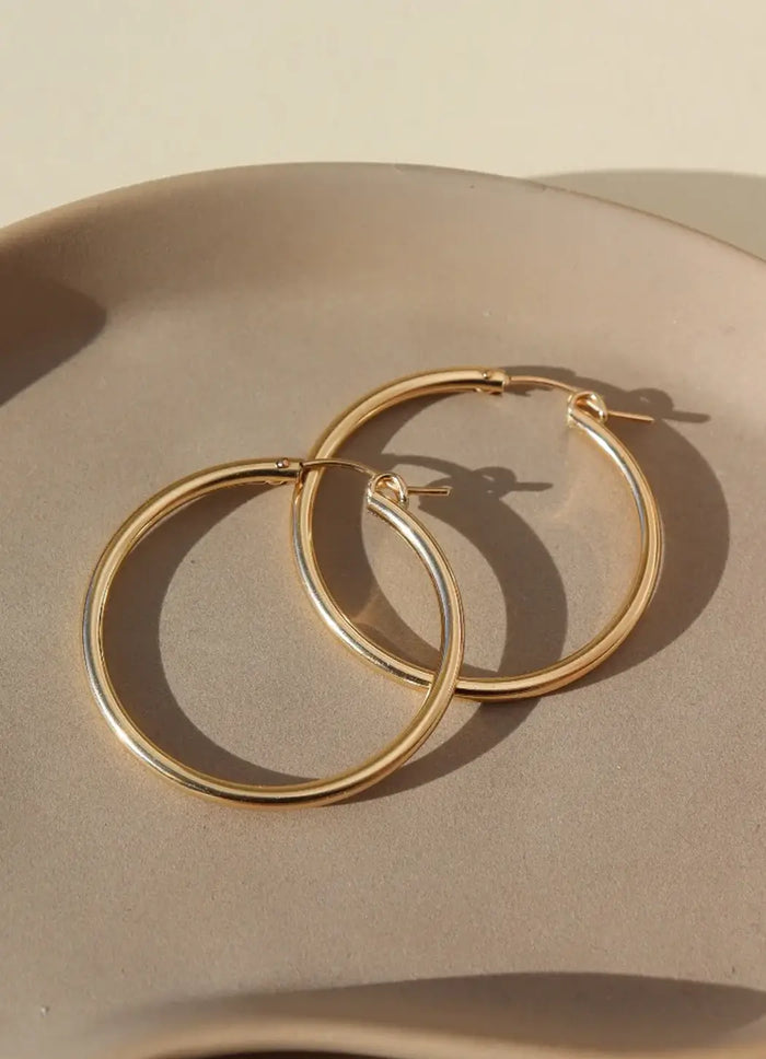 Token Jewelry Classic Statement Hoops