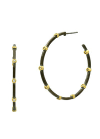 Freida Rothman Your Go-To Bezel Hoop Earrings