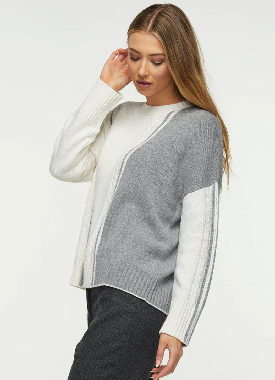 Zaket & Plover Cable Trim Sweater – DetailsDirect