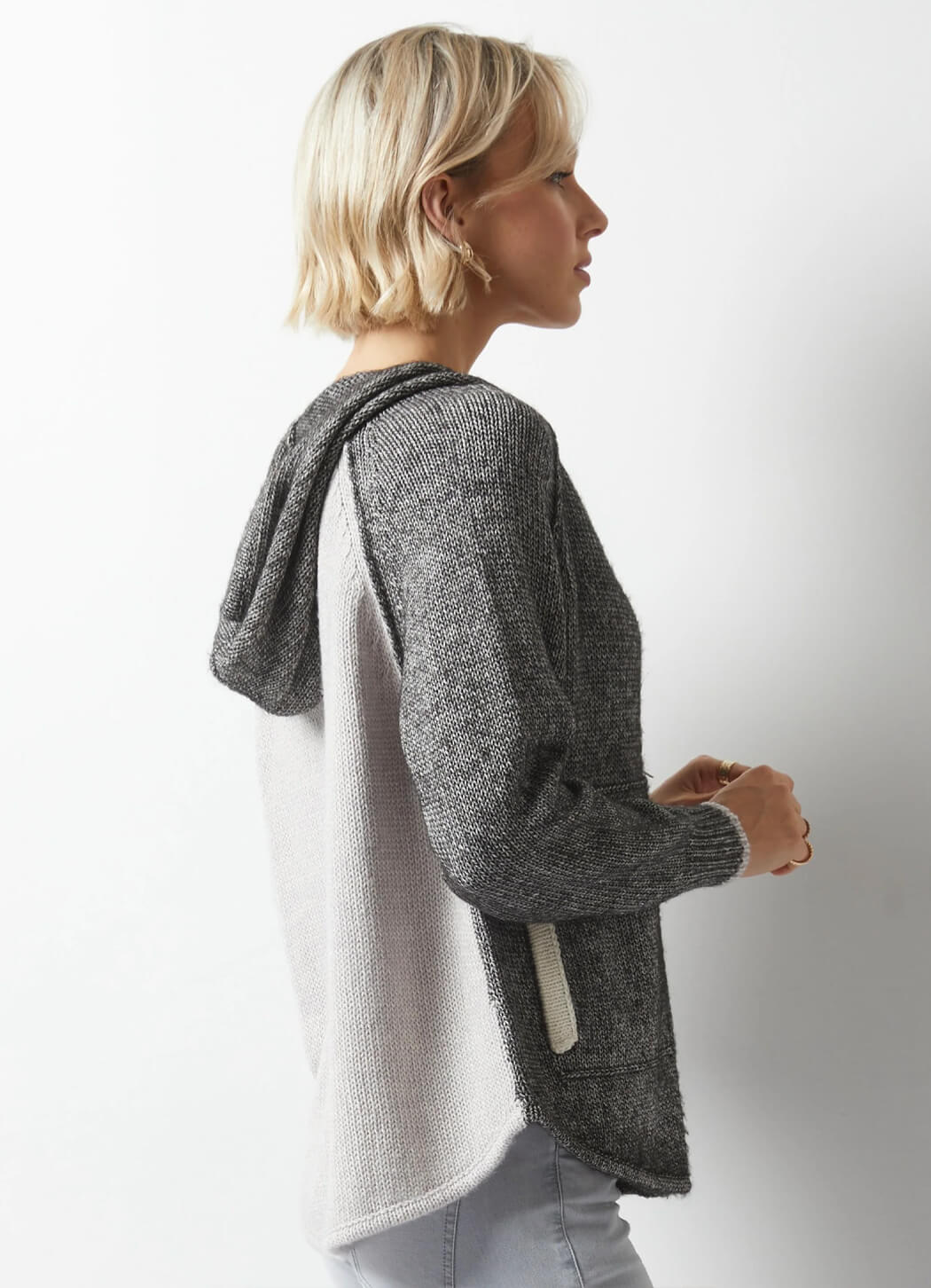 Zaket & Plover Mouline Hooded Sweater