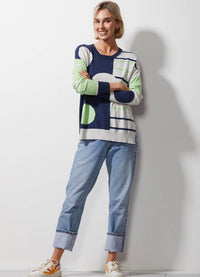 Zaket & Plover Spot on Stripes Sweater