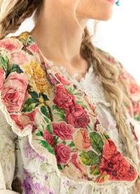 Magnolia Pearl Floral Applique Hannes Collar