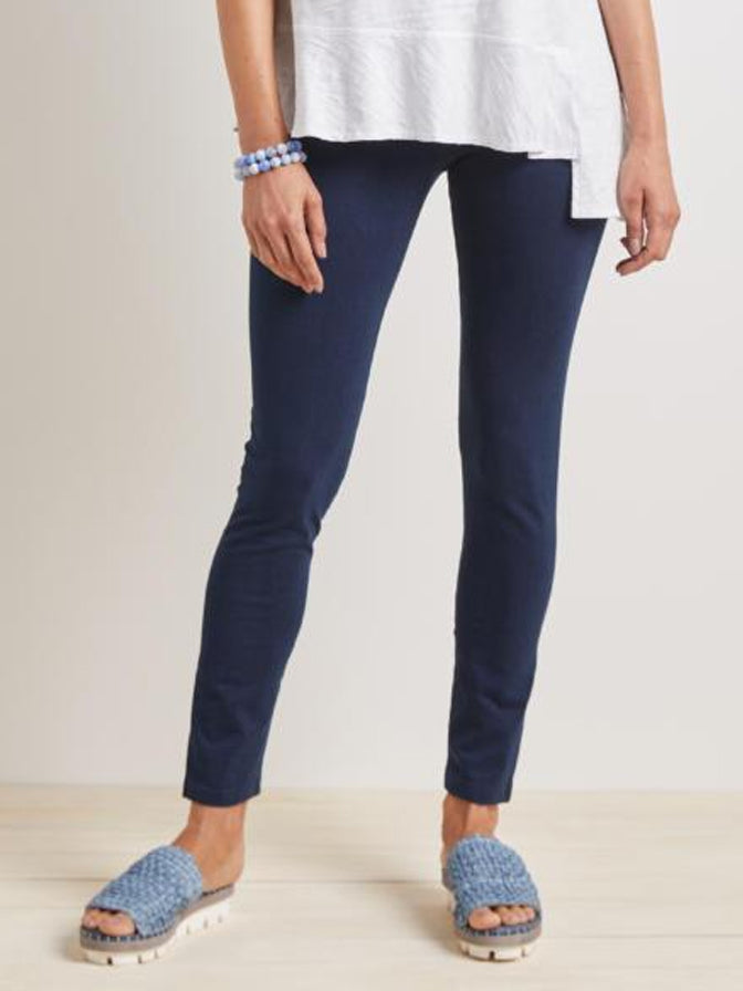 Habitat Knit Denim-Wash Cropped Legging