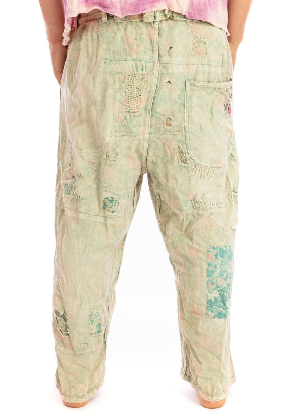 Yaya Pearl Blue Dessin Printed Trousers With Pockets Zip Fly And Pleat  Detail in Natural | Lyst