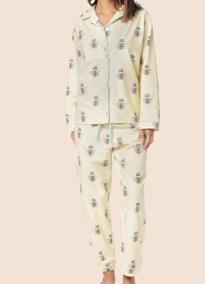 Cat's Pajamas Queen Bee Flannel Pajama