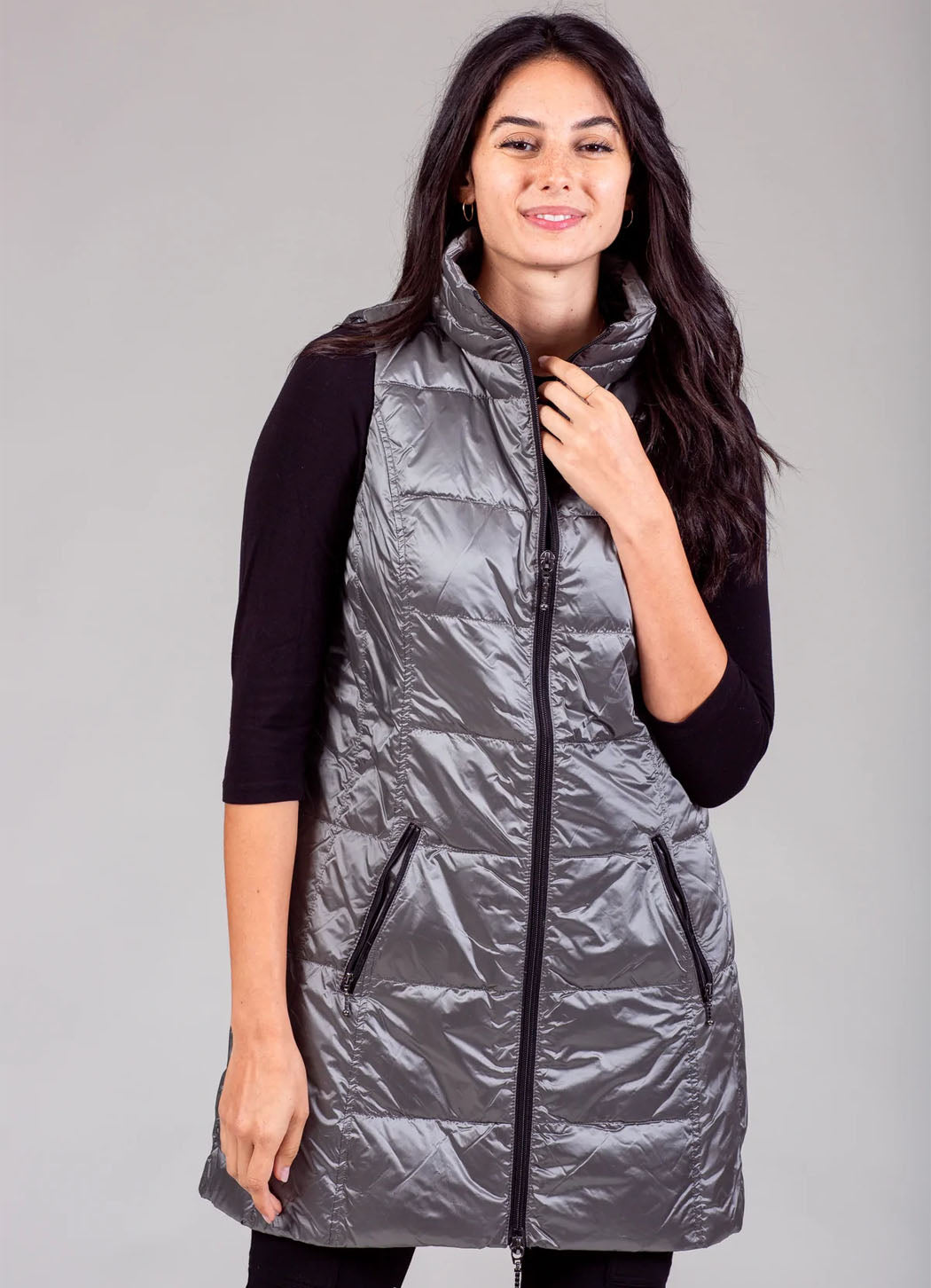 Anorak Long Metallic Vest