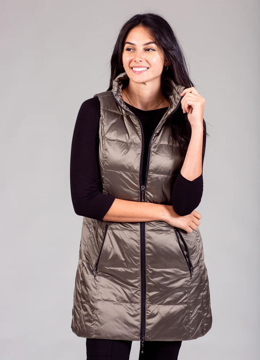 Anorak Long Metallic Vest