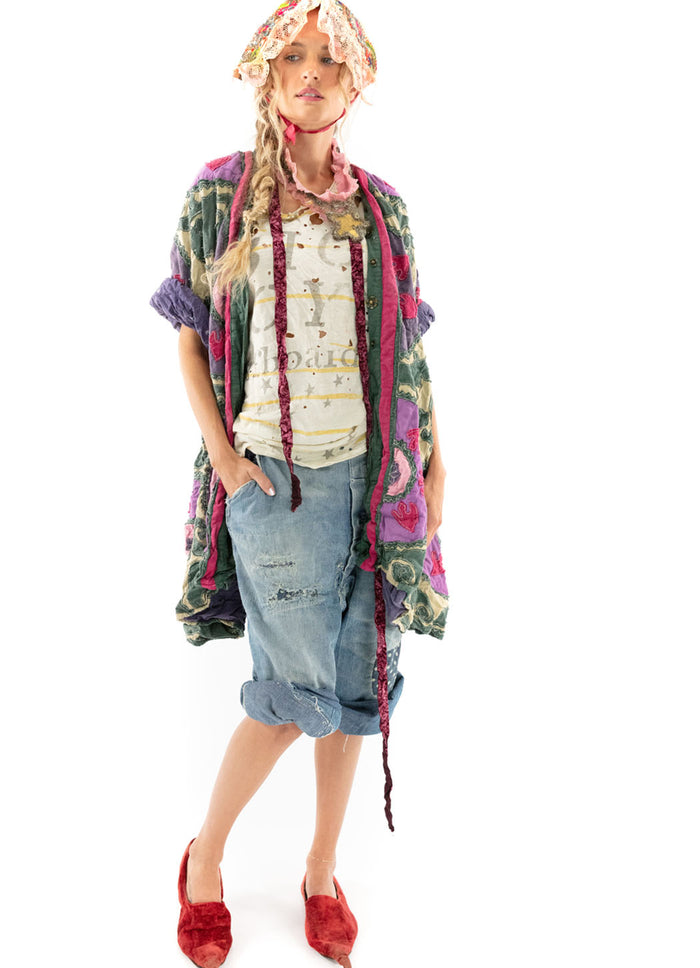 Magnolia Pearl Applique Hippie Coat