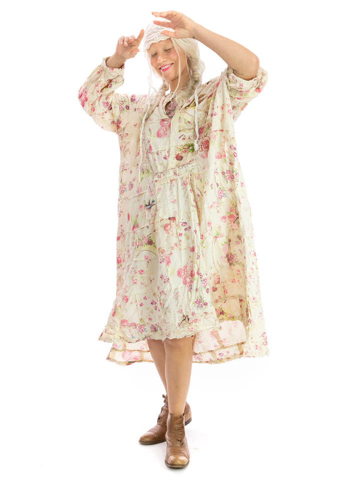 Magnolia Pearl Floral Patchwork Prairie Dress