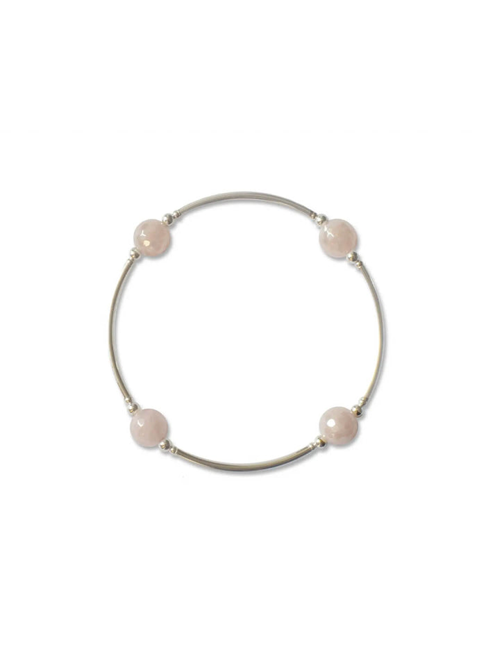 Blessing Bracelet in Rose Quartz 8mm Beads