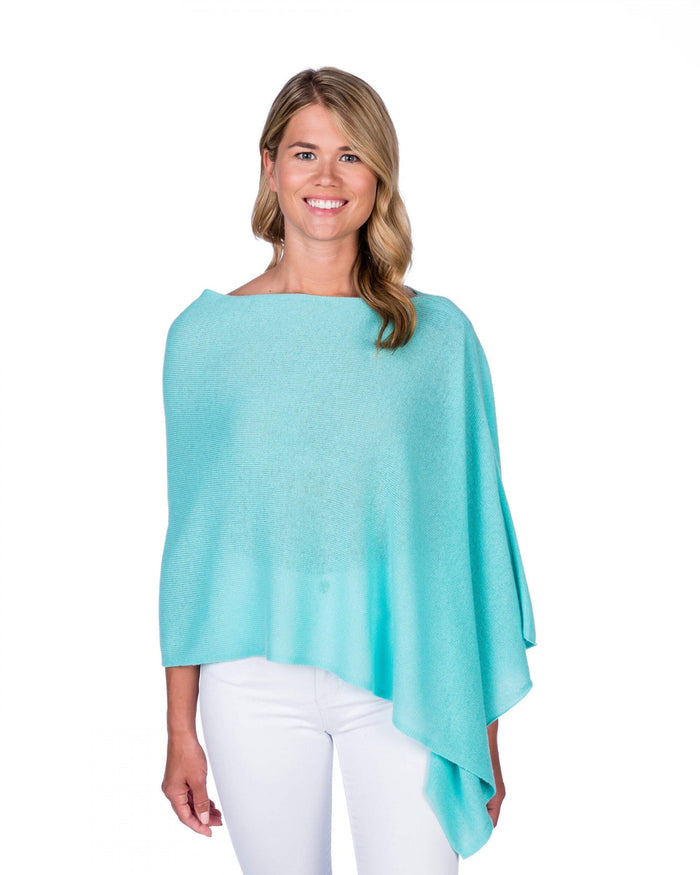 Alashan Cashmere Poncho in Hawaiian