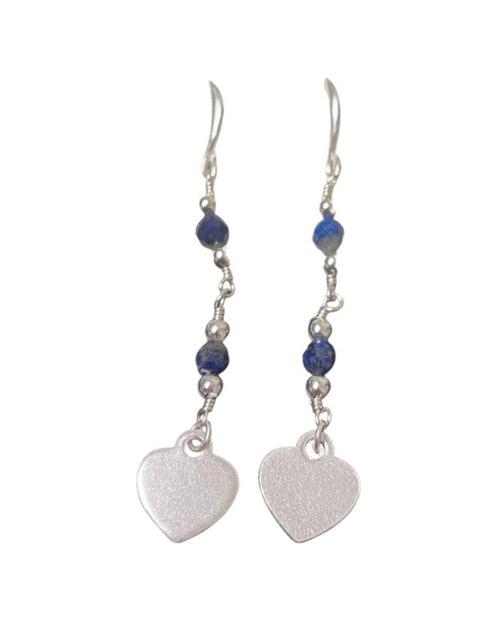 Suzie Blue Crystal Charm Earrings