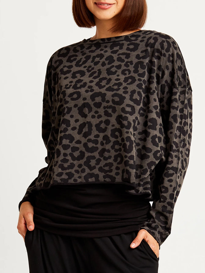 Planet Mini Boxy Leopard T