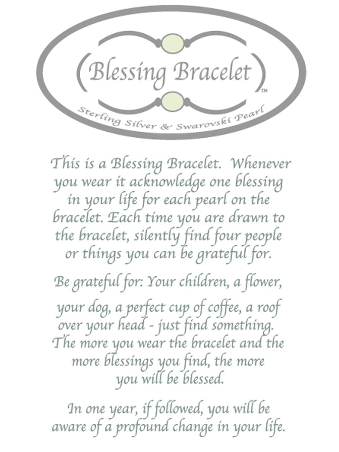 Blessing Bracelet in Sterling Silver 8mm Beads