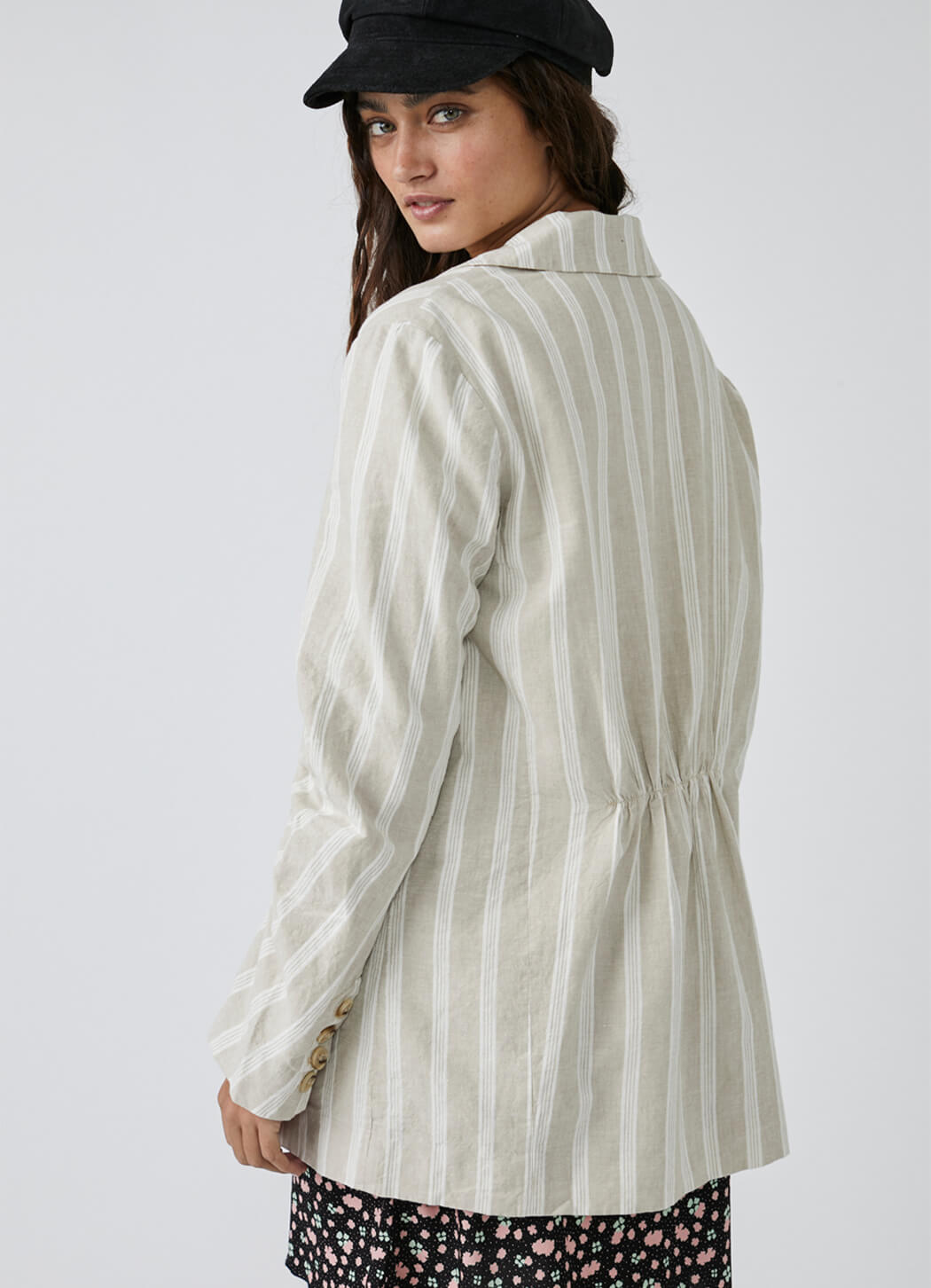 Free people linen clearance jacket