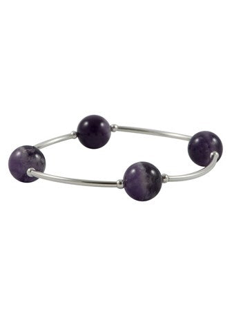 Blessing Bracelet in Amethyst 12mm Beads